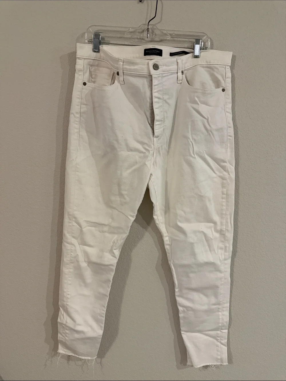 Banana Republic White Slim Straight Men's Jeans